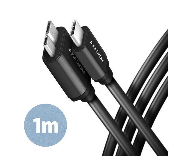 Axagon Kabel BUMM3-CM10AB SPEED Micro-B USB - USB-C 3.2 Gen 1 1 m - 1485430 - zdjęcie 3